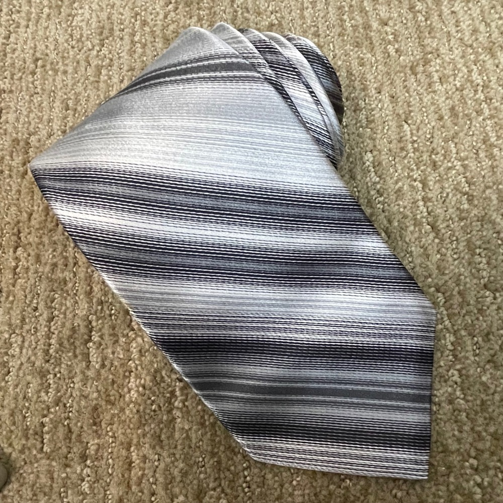 Ted Baker London Silk Striped Tie Mens 100% Imported‎ Silk Hand Tailored